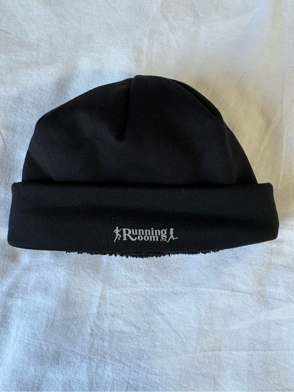 Men's Running Room Black Fleece Beanie Toque